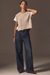 Pilcro Side Buckle Twofer Sweater Tee