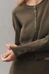Pilcro Crew-Neck Fitted-Waist Cardigan Sweater