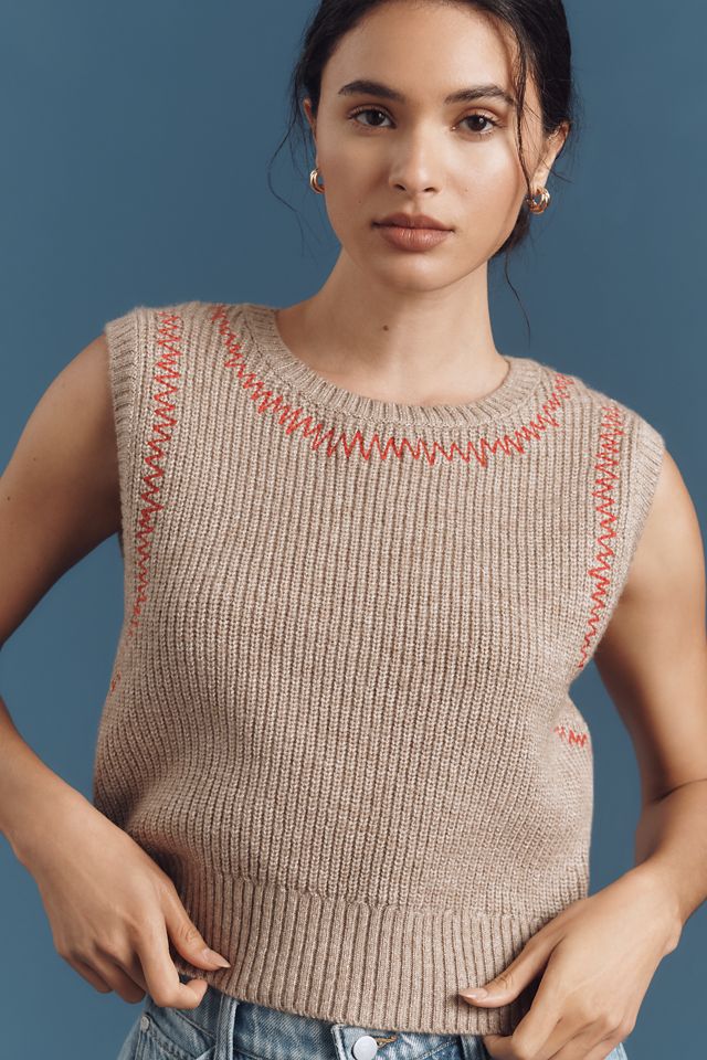 Pilcro Twofer Zig-Zag Sweater Vest #3