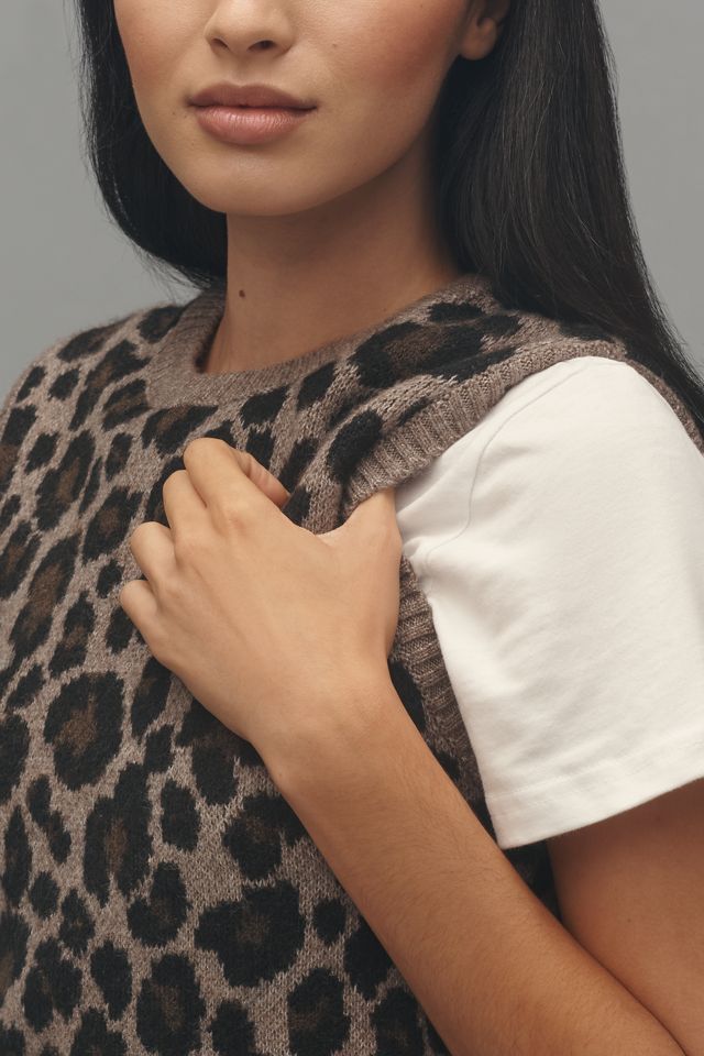 Pilcro Patterned Sweater Vest #1