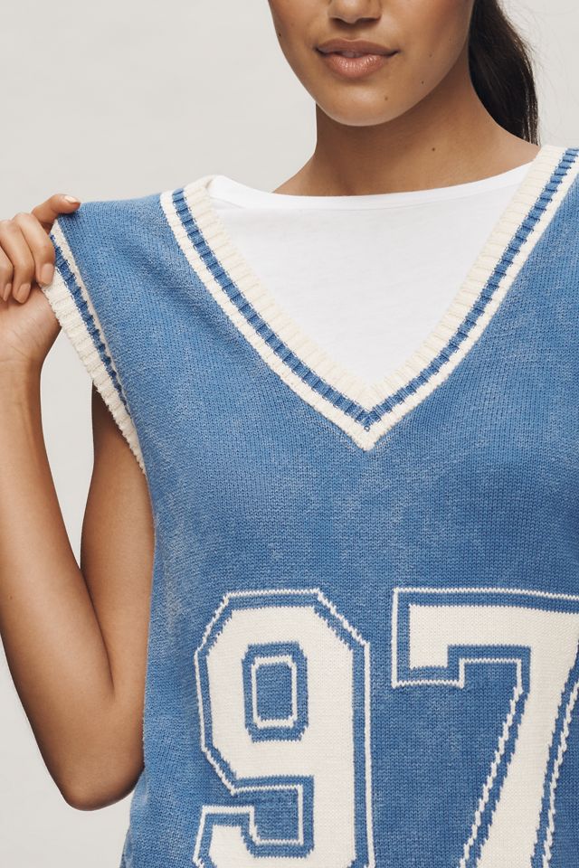 Pilcro Sporty Sleeveless Twofer Sweater #1
