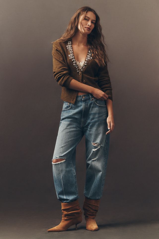 Pilcro Crystal V-Neck Cardigan Sweater #4