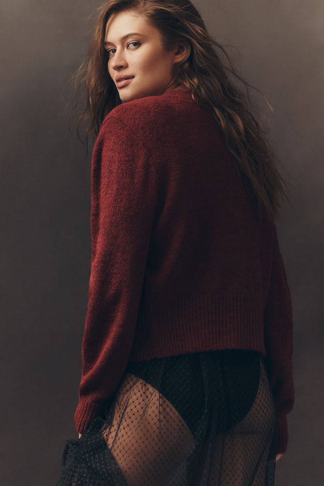 Pilcro Crystal V-Neck Cardigan Sweater #2