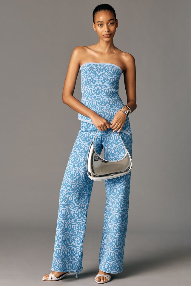 Maeve Jacquard Knit Tube Top #1