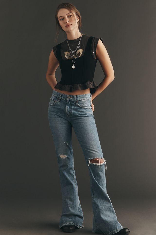 By Anthropologie Sleeveless Crew-Neck Compact Layered Sweater Tank #2