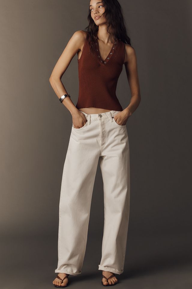 Ribbed Hardware Sweater Tank  by Maeve #3