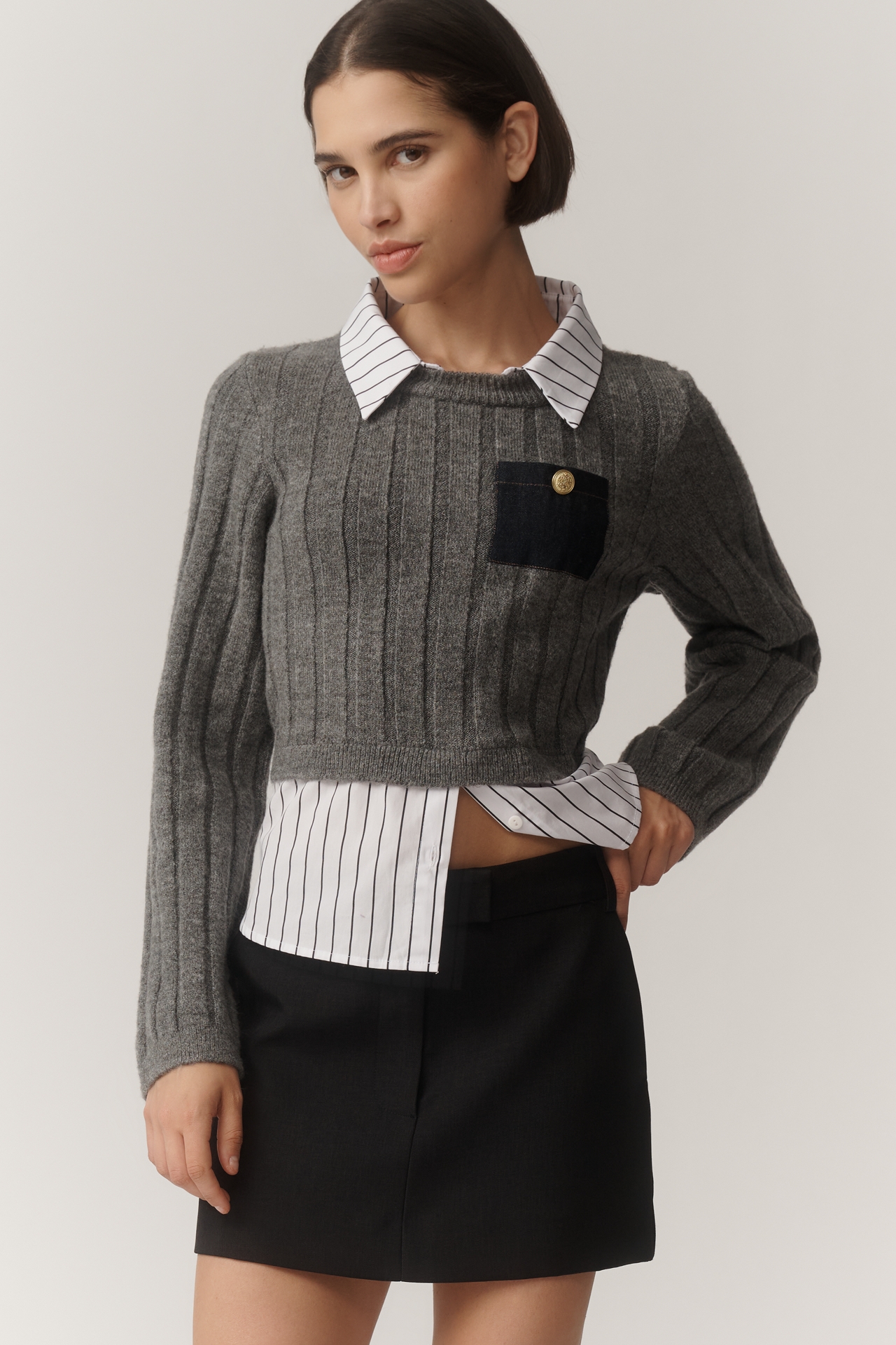 Maeve Sweater & Shirt Twofer