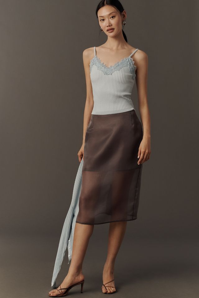 By Anthropologie Femme Lace Sweater Tank #3