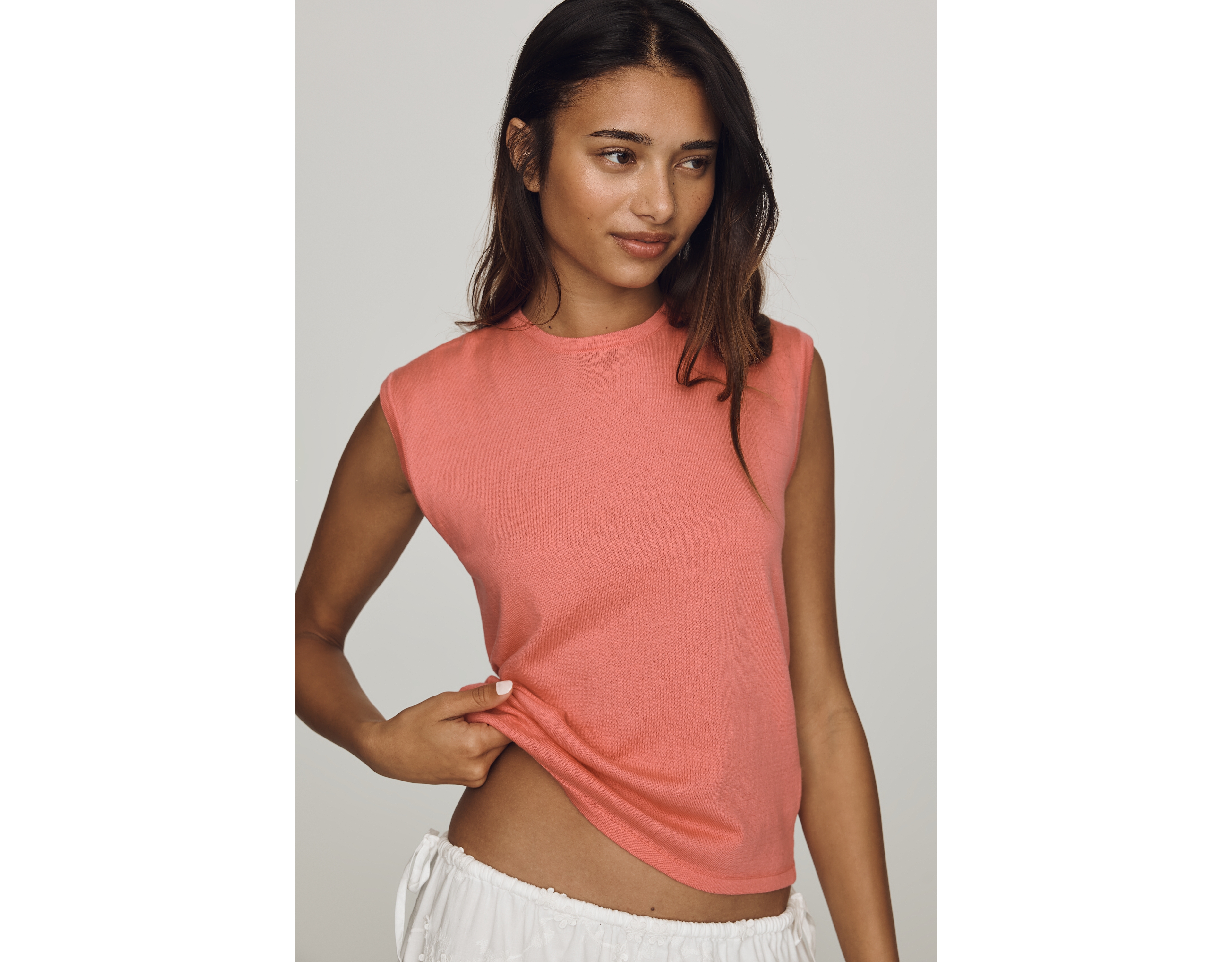 Maeve 100% Cotton Sweater Tank
