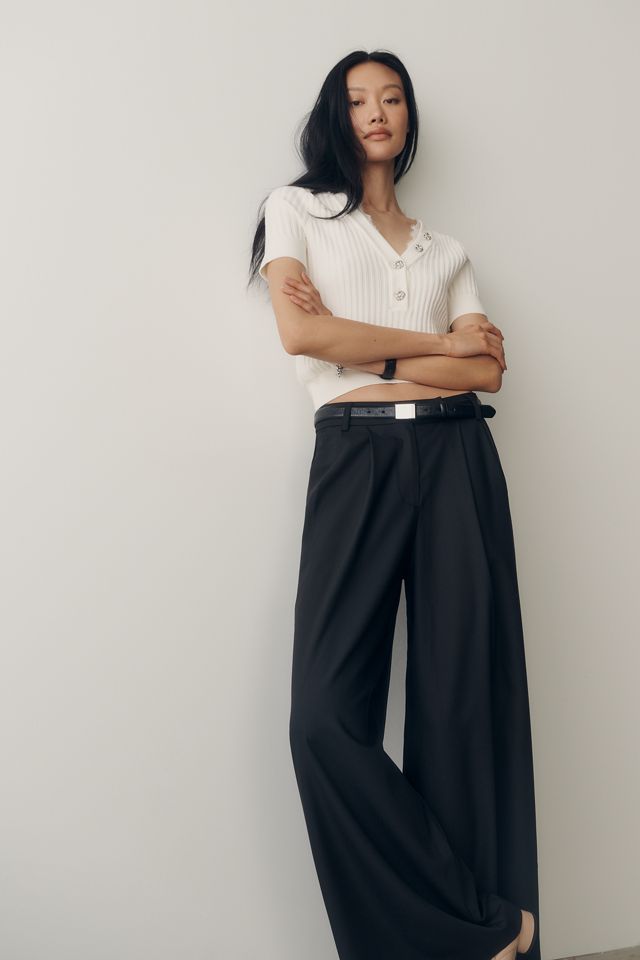 Maeve Lace-Trim Sweater #2