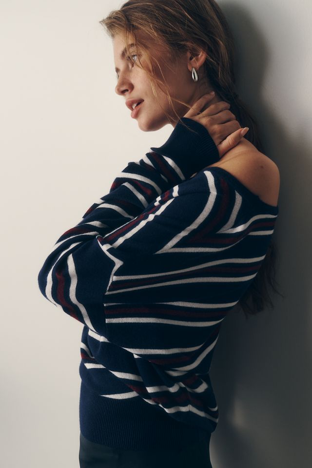 Pilcro Striped Boat-Neck Sweater #2