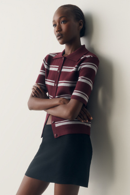 Maeve Cotton Polo Top