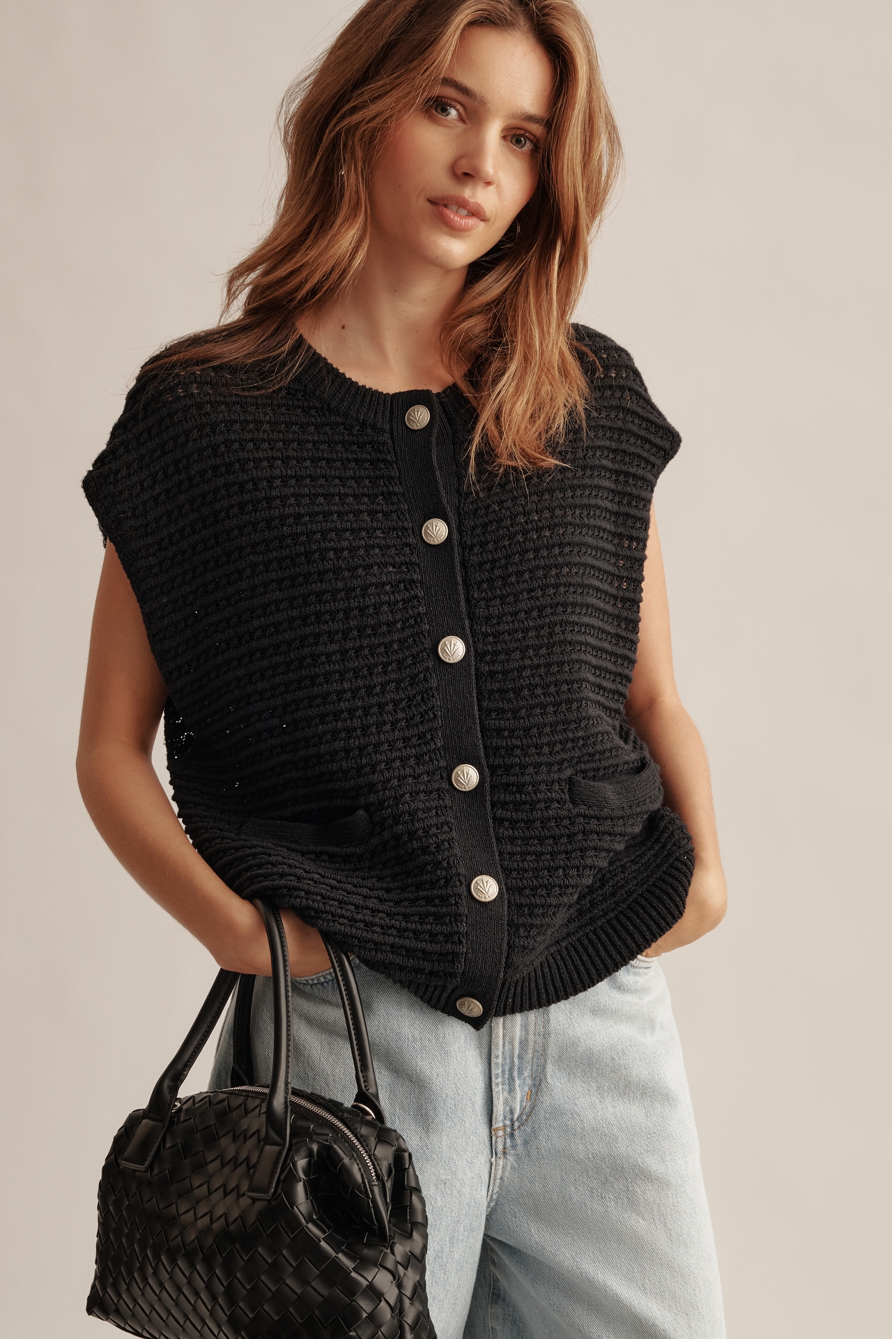 rag & bone Marlee Cotton Sweater Vest