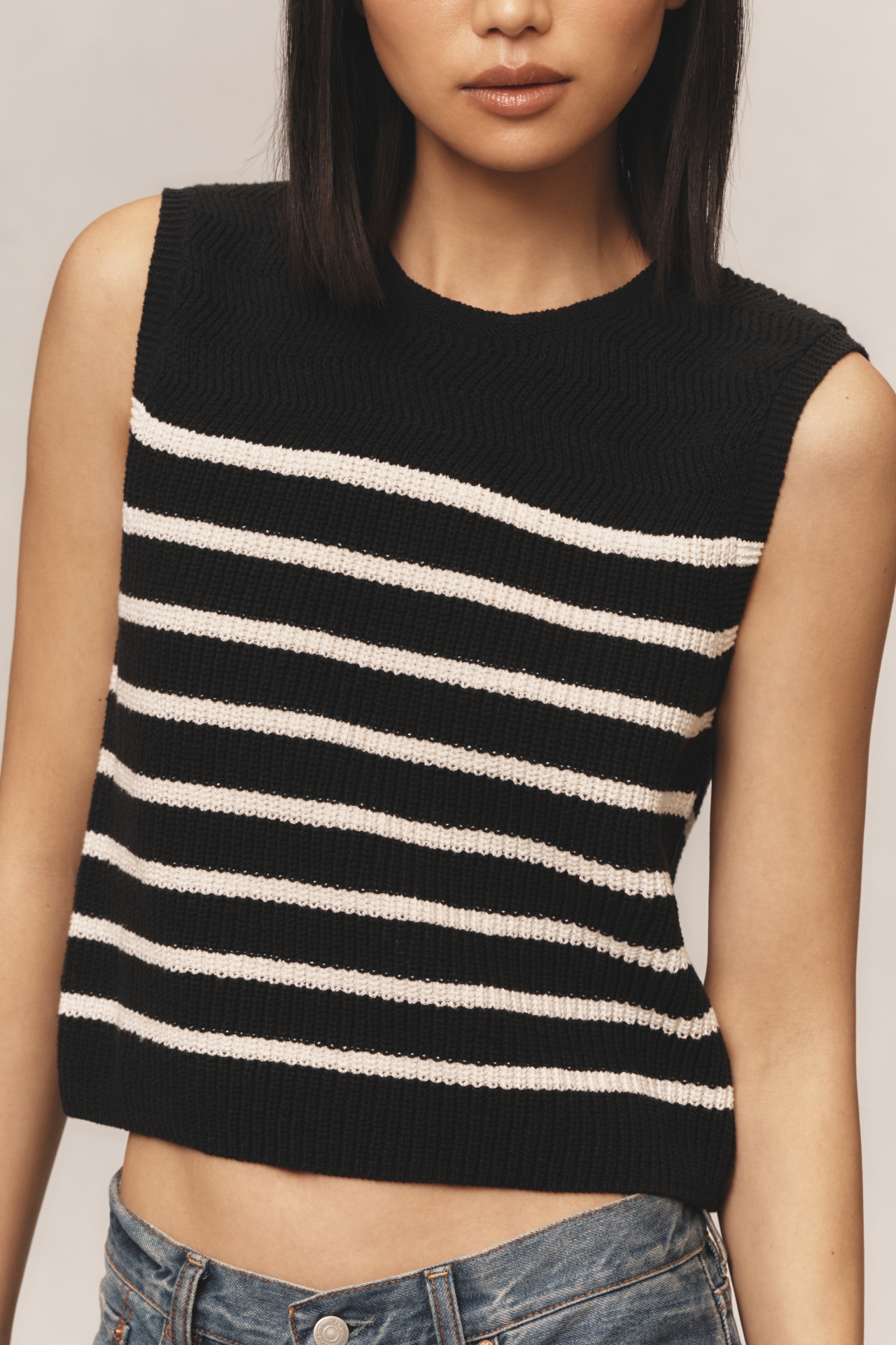 rag & bone Jen Striped Sweater Vest