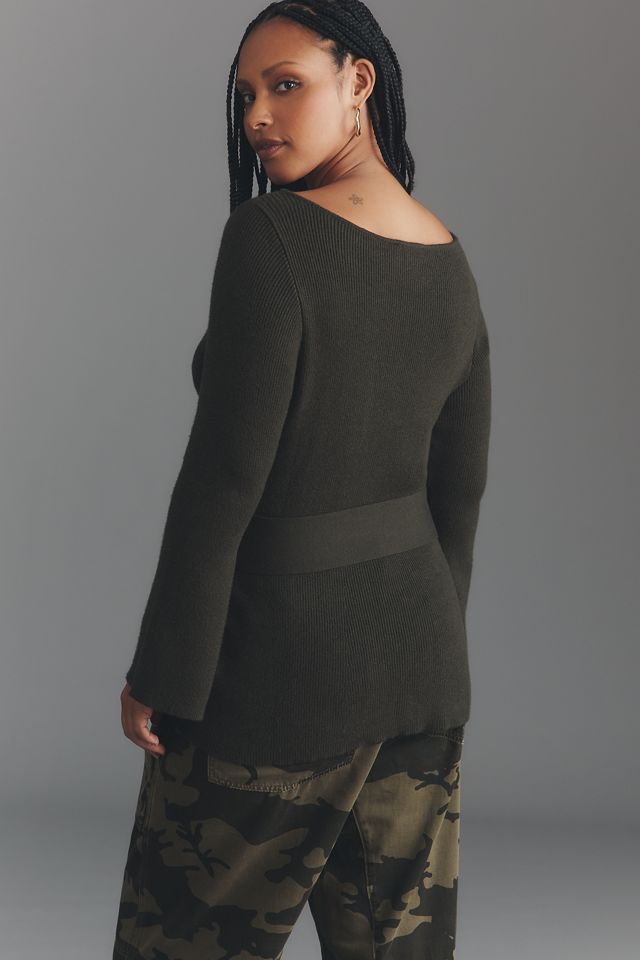 Eloquii Plus Long-Sleeve Belted Top #2
