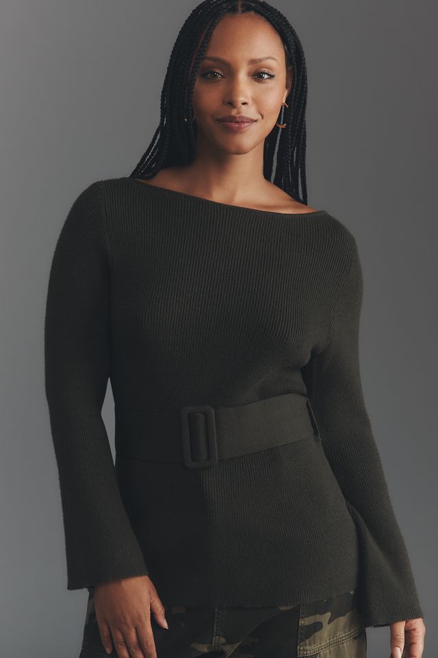 Eloquii Plus Long-Sleeve Belted Top #3