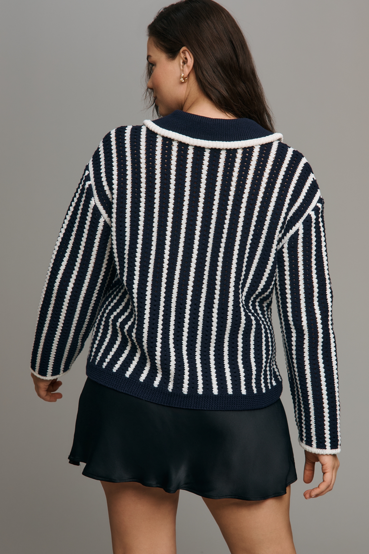 Eloquii Plus Collared Cardigan Sweater