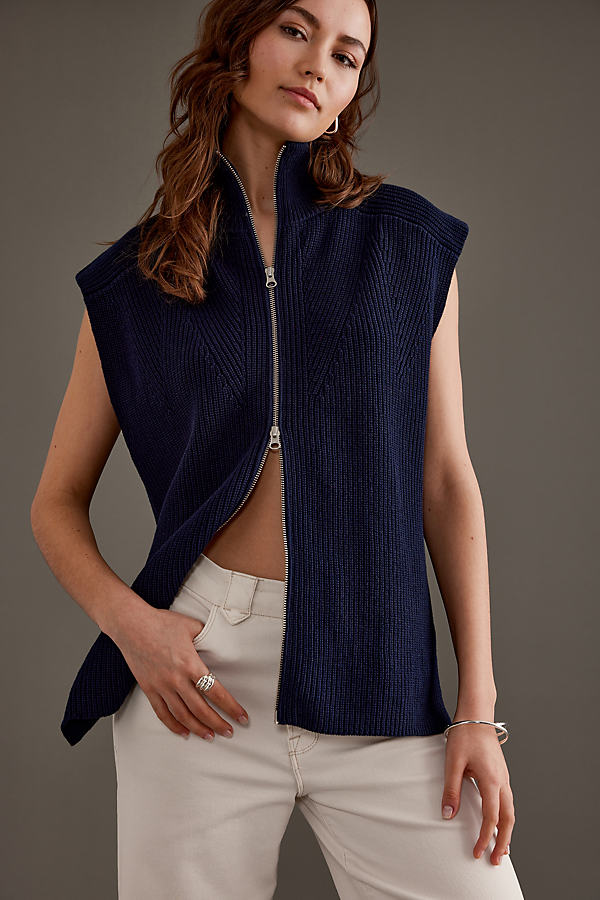 ALIGNE Miri Zip-Front Knitted Tank Top