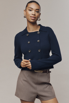 Baum Und Pferdgarten Carolin Wool Cardigan Sweater In Blue