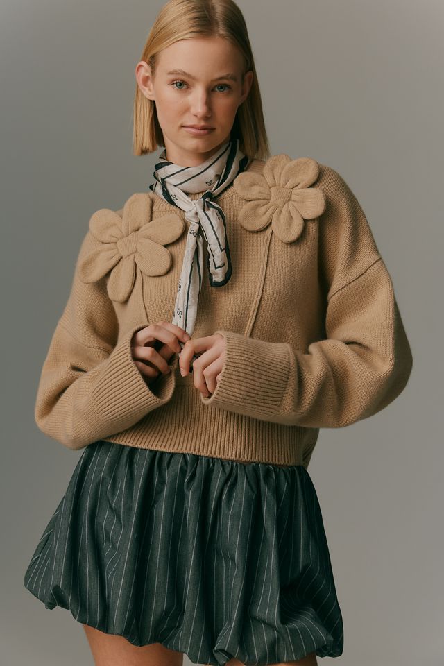 Baum und Pferdgarten Ceni 3D Floral Sweater | Anthropologie