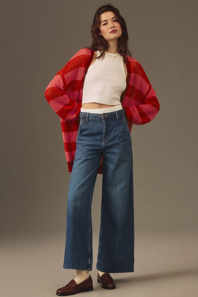 Farm Rio Striped Open-Front Cardigan Sweater #2