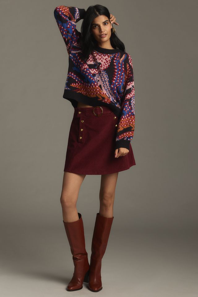 Farm Rio Patterned Pullover Sweater #2