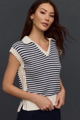 Michael Stars Torrance Sweater Vest In White