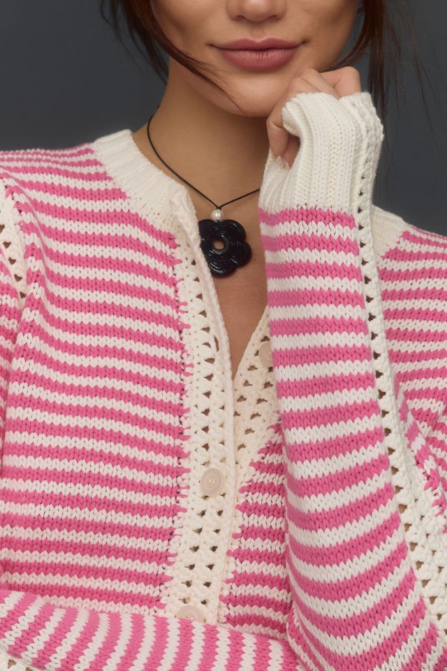 Michael Stars Adaline Striped Cardigan Sweater | Anthropologie
