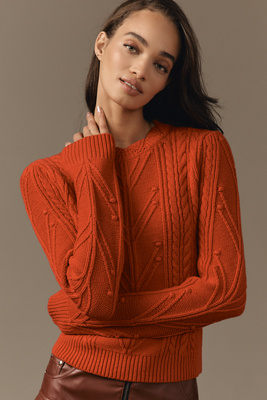 MICHAEL STARS PIA PUFF-SLEEVE SWEATER 