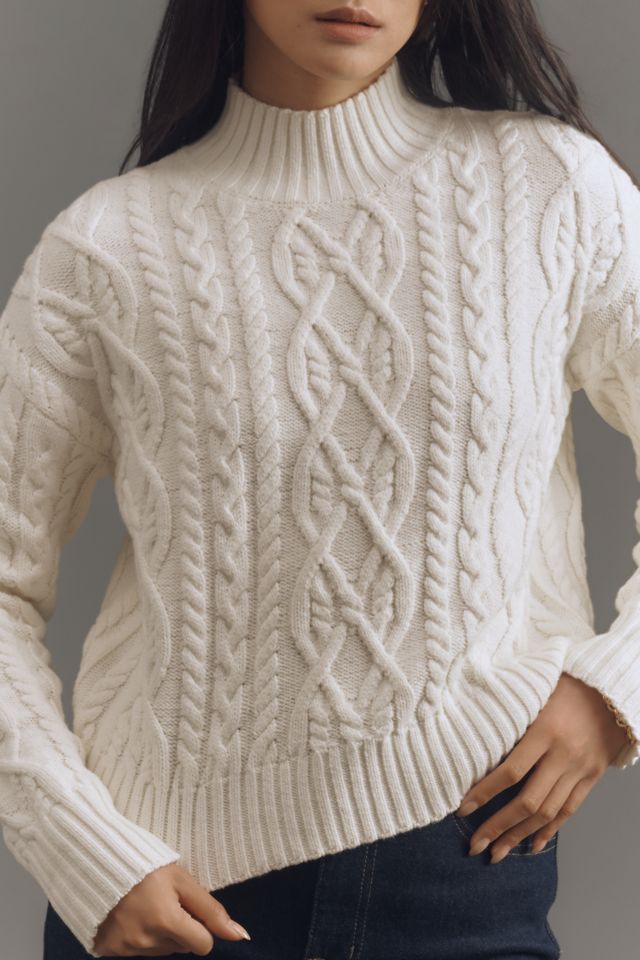 Michael Stars Suki Mock-Neck Cable Sweater #4