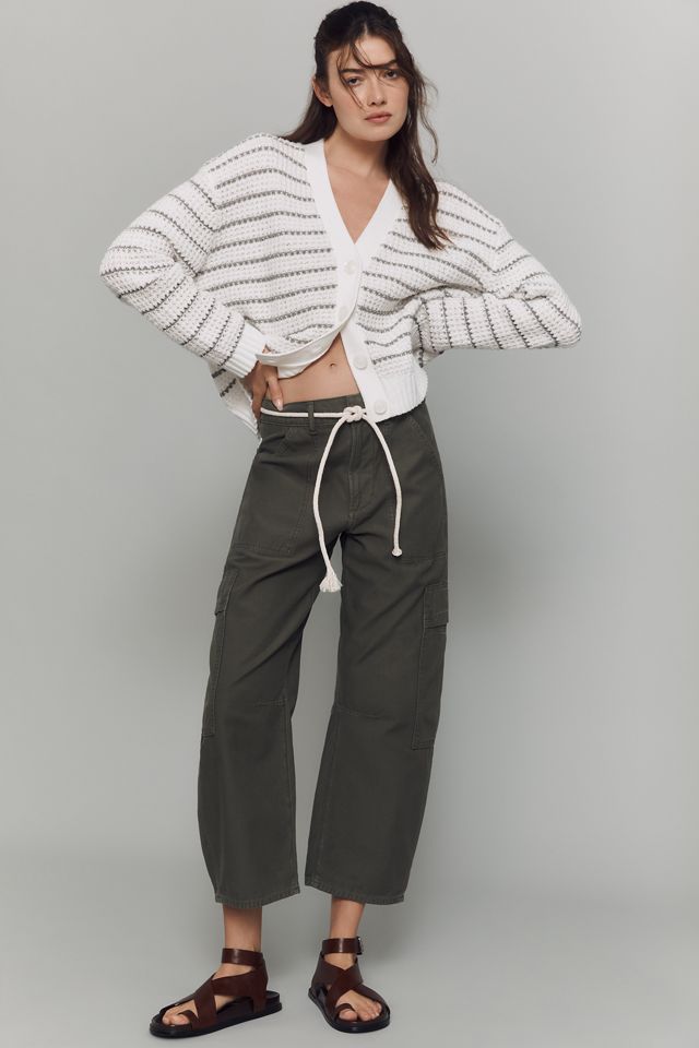 Michael Stars Dodi Striped V-Neck Cardigan Sweater #2