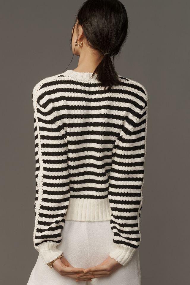 Michael Stars Merle Striped Crew-Neck Sweater #1