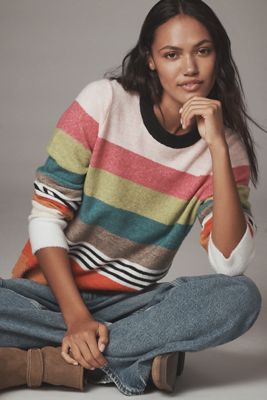 Michael Stars Irene Crew-Neck Stripe Sweater
