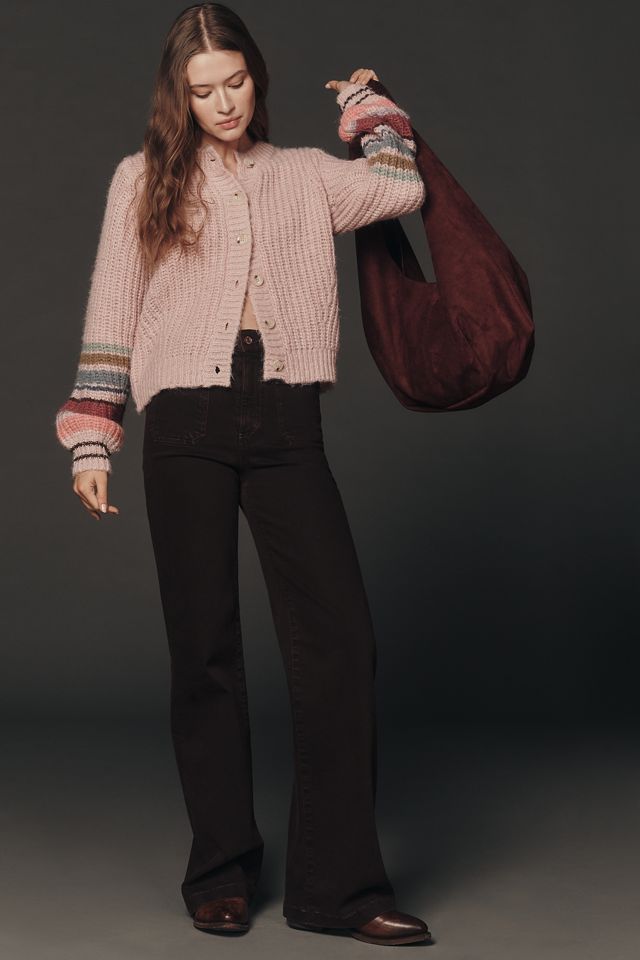 Michael Stars Lumi Stripe Sleeve Cardigan Sweater #2