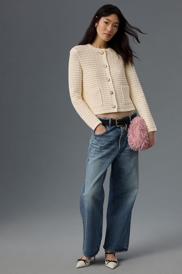 By Anthropologie Textured Cardigan Sweater #3