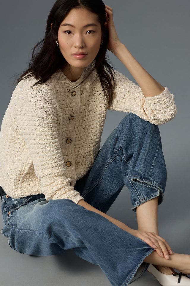 By Anthropologie Textured Cardigan Sweater #2