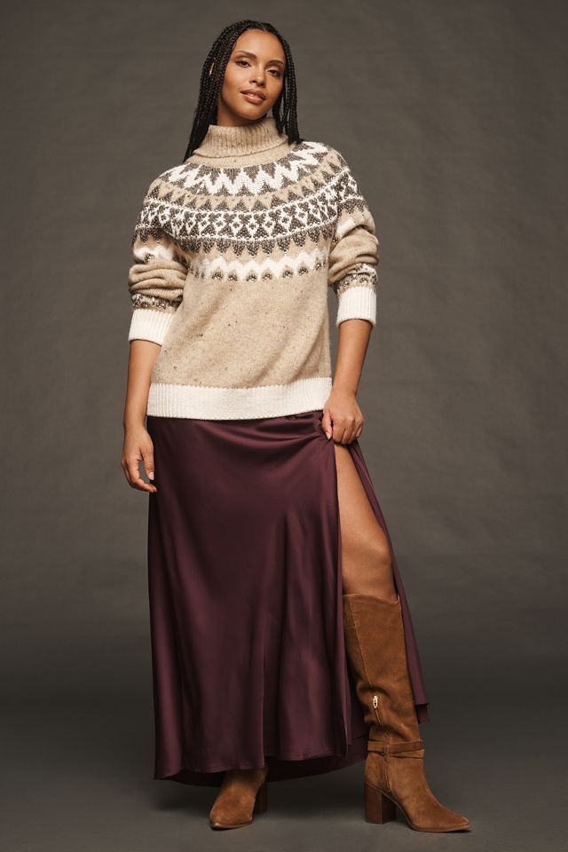 Pilcro Ribbed Turtleneck Sweater #7