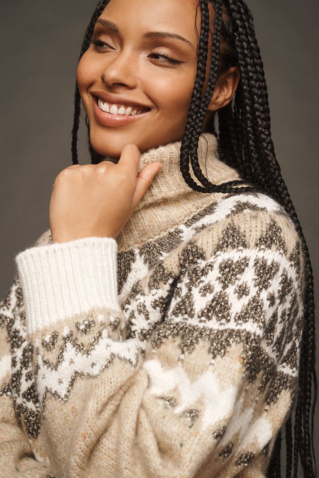 Pilcro Ribbed Turtleneck Sweater #8