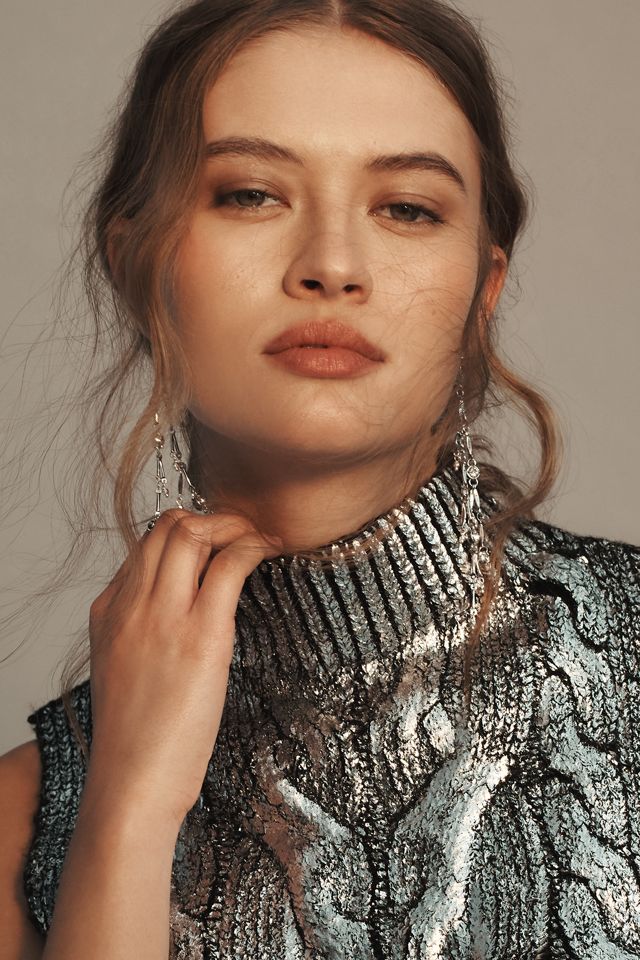 Pilcro Cabled Foil Muscle Tank Sweater #3