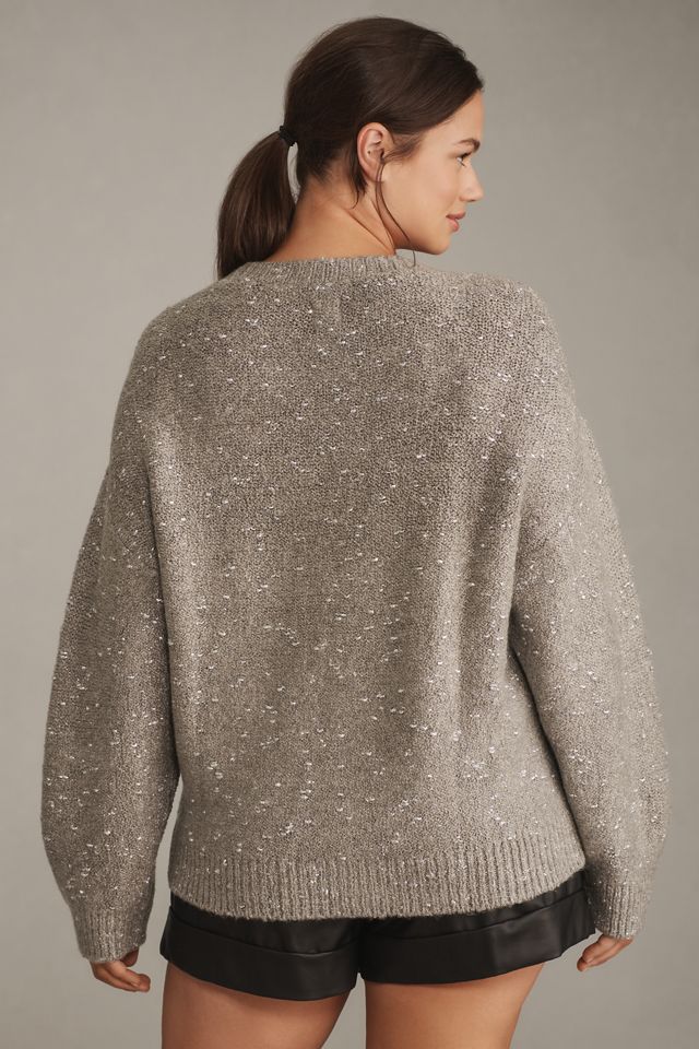 Maeve Sequin Bow Crew-Neck Sweater #7