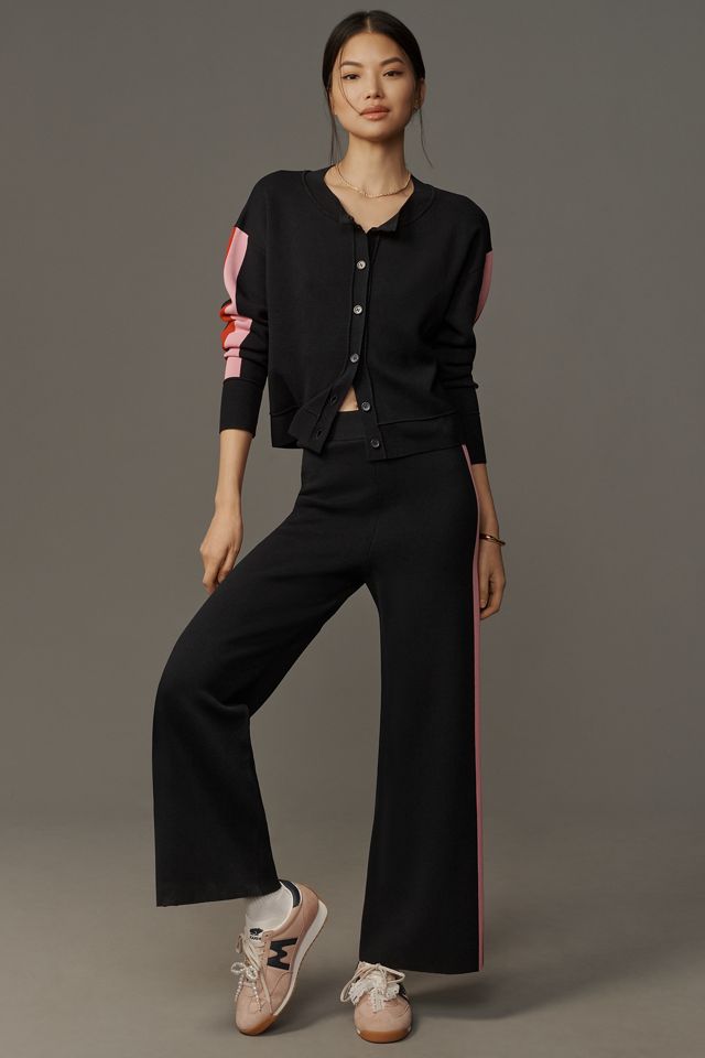 Maeve Side-Stripe Cardigan Sweater #2