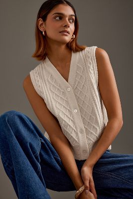 Shop Samsoe & Samsoe Samsoe Samsoe Sadene Wool Vest Top In White