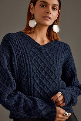 Shop Samsoe & Samsoe Samsoe Samsoe Sadene Wool Jumper In Blue