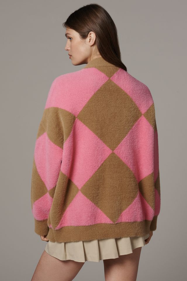 Essentiel Antwerp How Harlequin Knit Cardigan Sweater #2