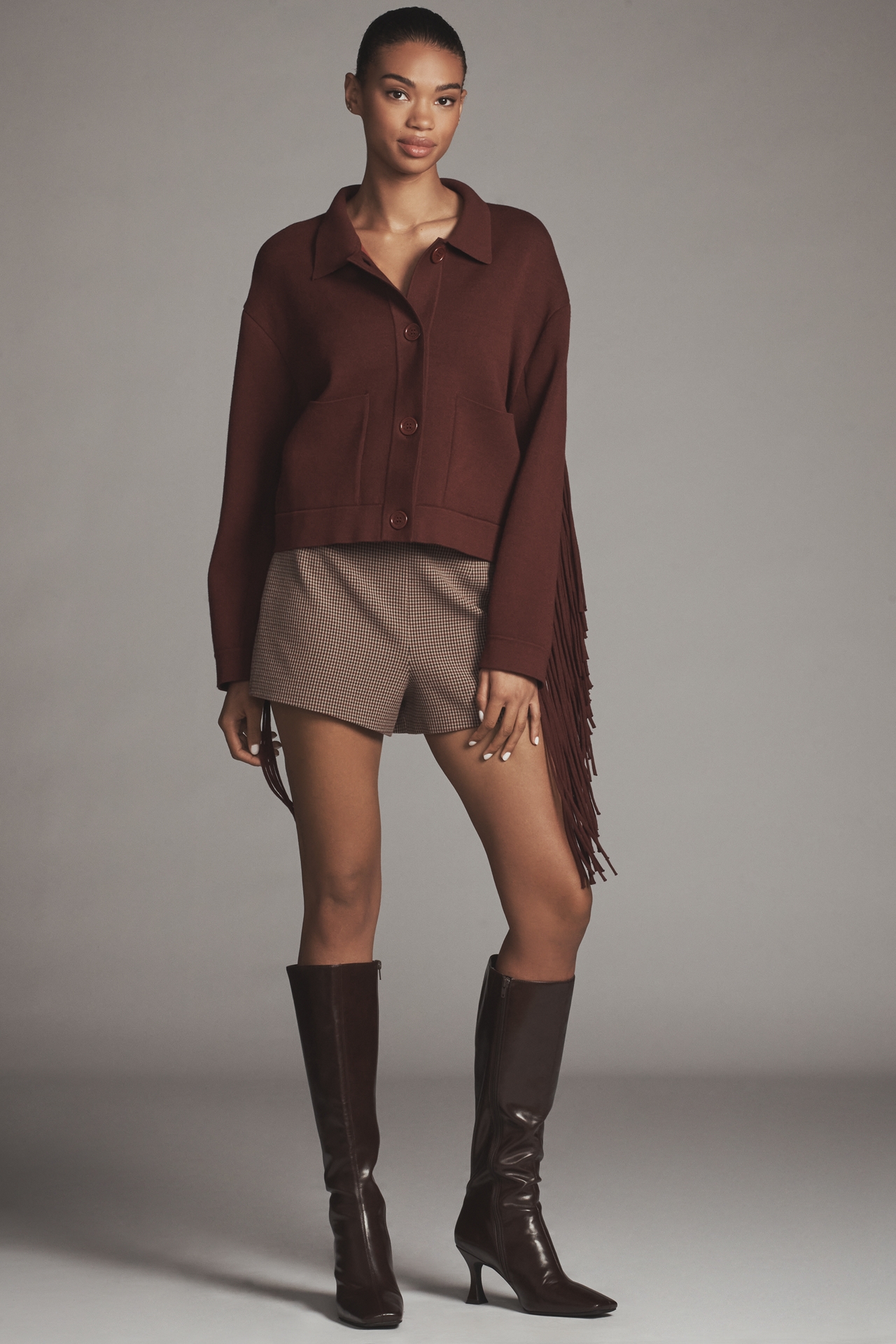 Essentiel Antwerp Fringed Cardigan Sweater
