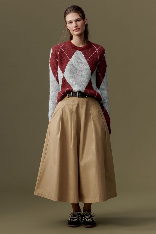 Essentiel Antwerp Iberlin Crew-Neck Argyle Sweater #2