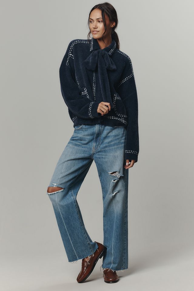 Essentiel Antwerp Ihoops Contrast-Stitch Cardigan Sweater #2