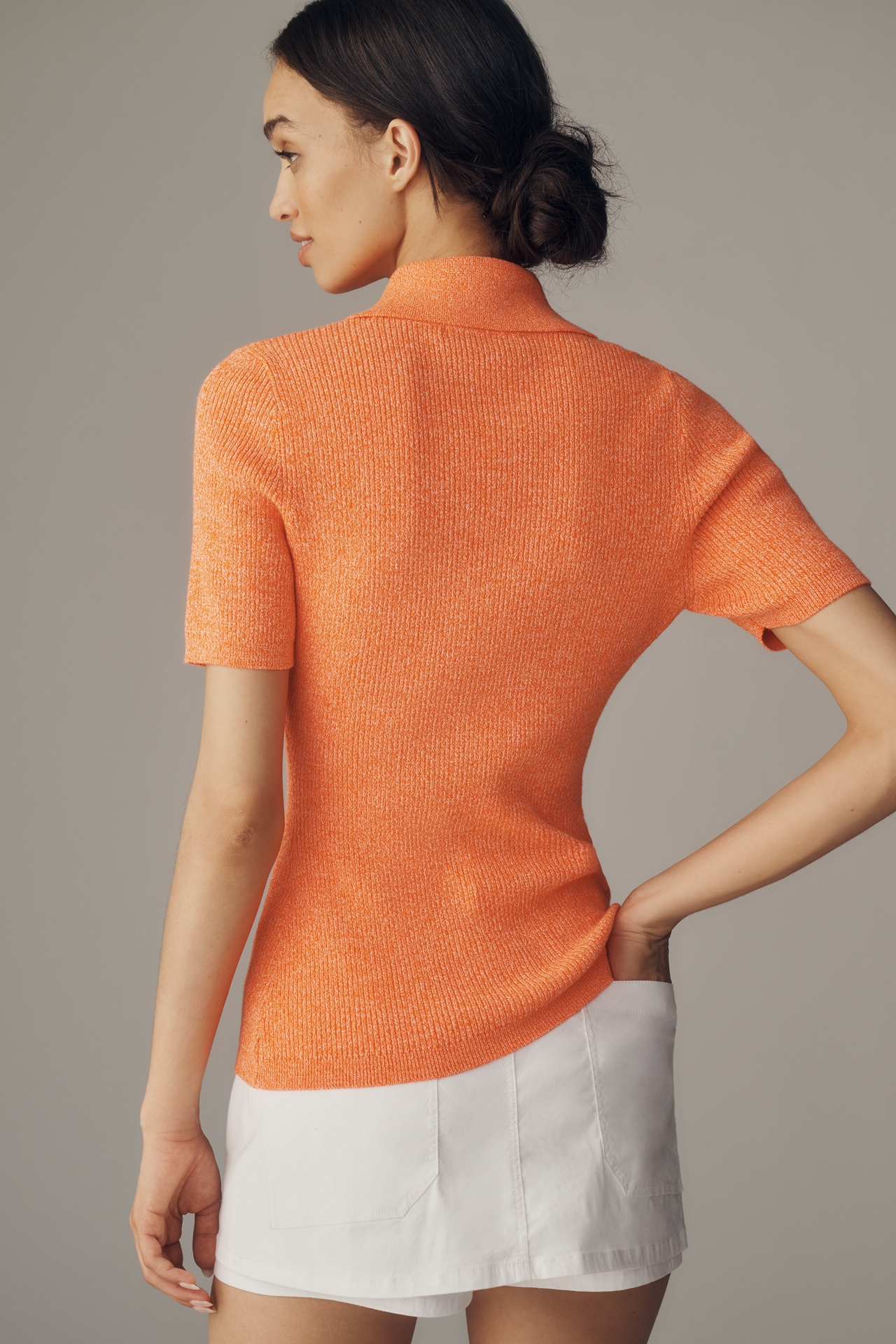 Essentiel Antwerp Jabric Collared Henley Sweater