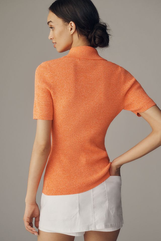 Essentiel Antwerp Jabric Collared Henley Sweater #2