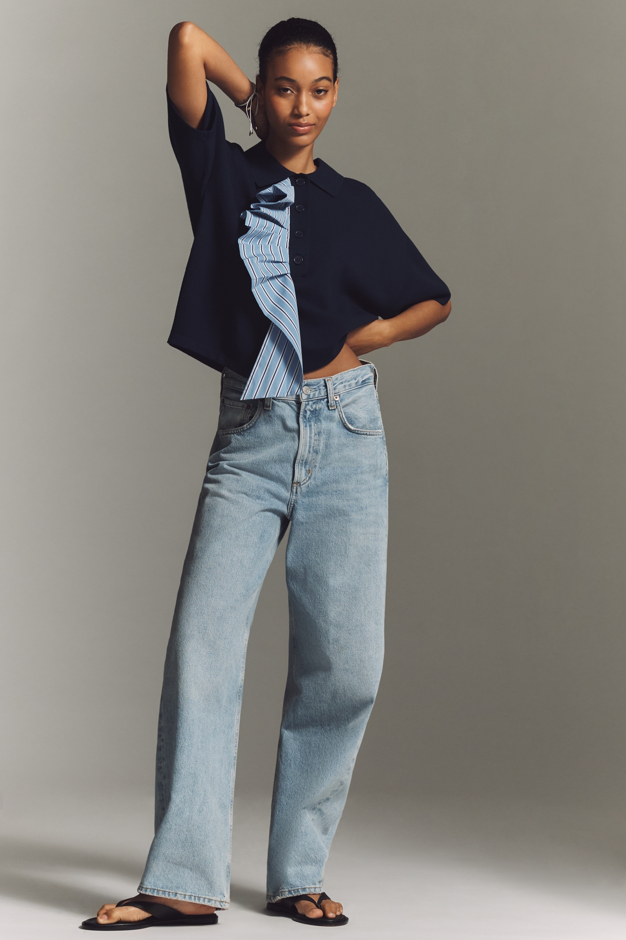 Essentiel Antwerp Jumble Ruffle Knit Top